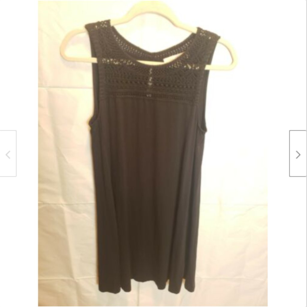 Ann Taylor Loft Crochet Neck Shift Dress